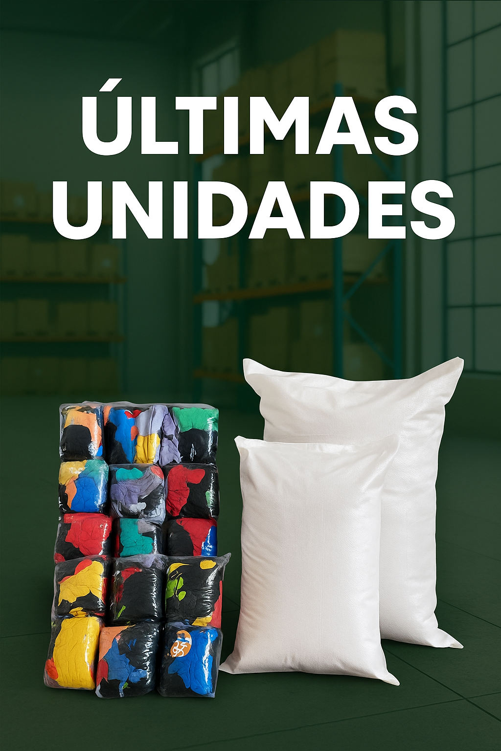 PAÑOS DE LIMPIEZA INDUSTRIALES SACO 20KG